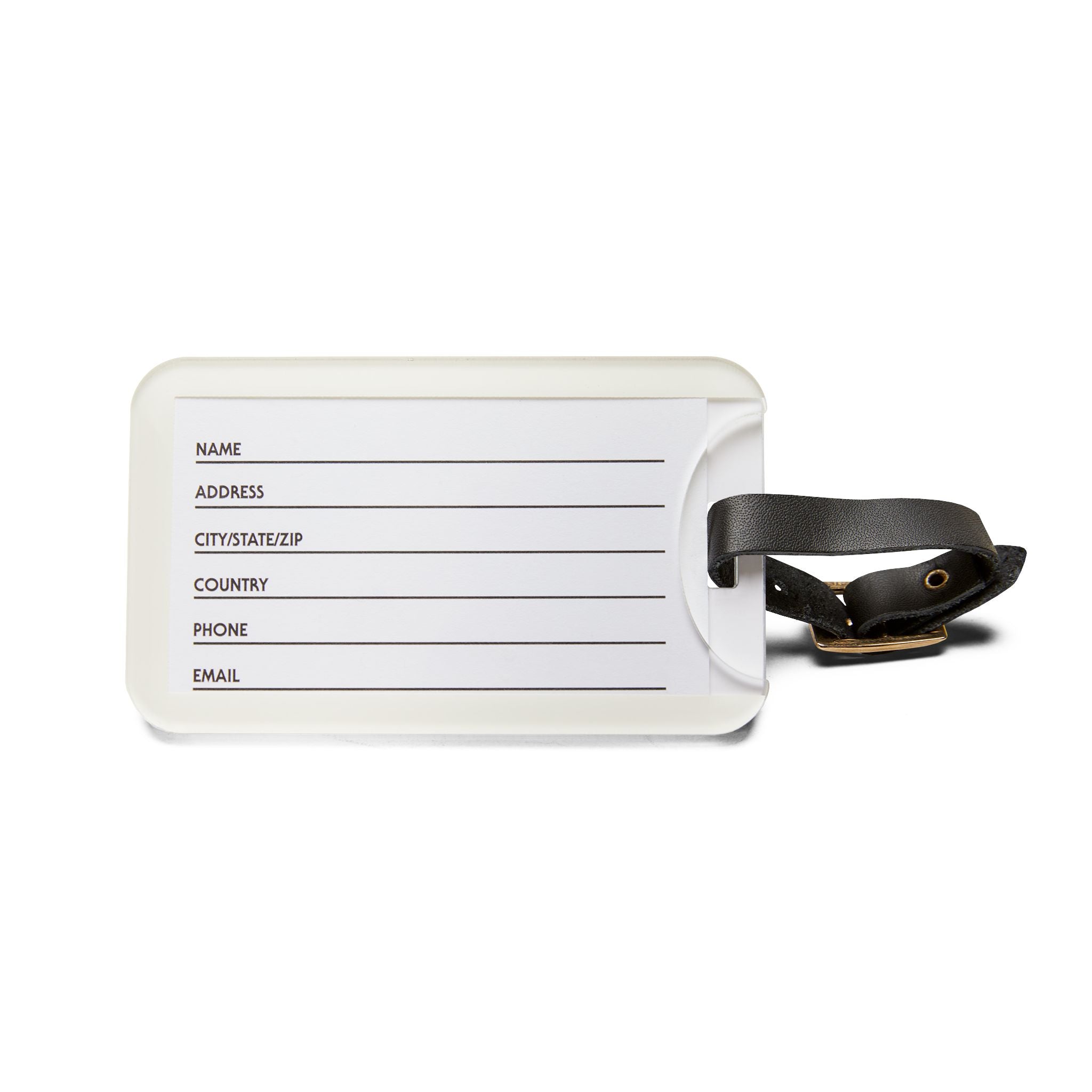 Blue Sky Jet Stream Luggage Tag — Travel ID with Contrail Design