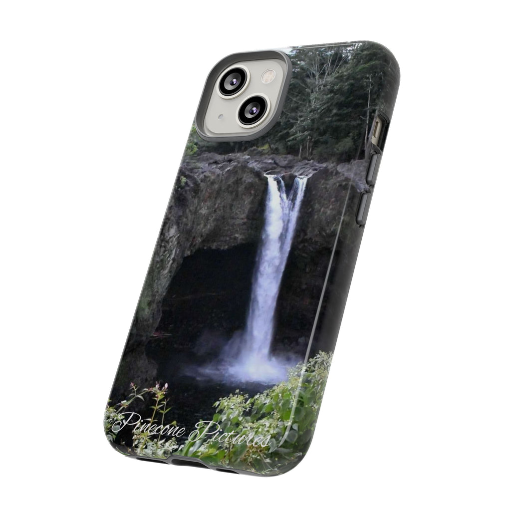 Waterfall Photo Phone Case - Scenic Nature Phone Case with 'Pinecone Pictures' Signature