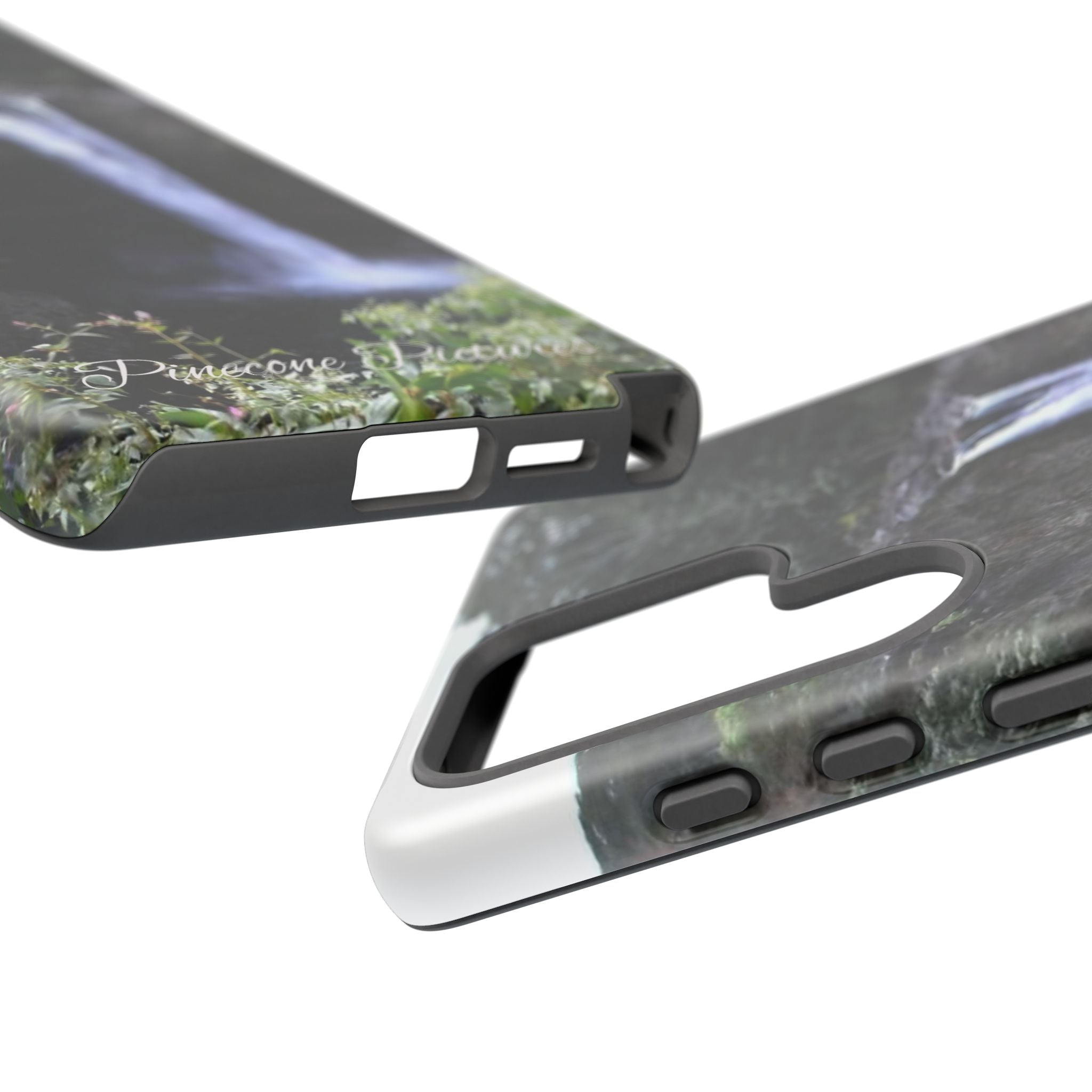Waterfall Photo Phone Case - Scenic Nature Phone Case with 'Pinecone Pictures' Signature