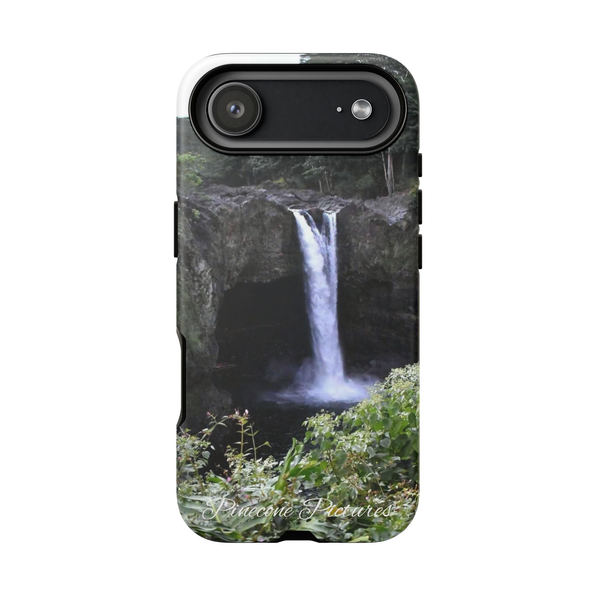 Waterfall Photo Phone Case - Scenic Nature Phone Case with 'Pinecone Pictures' Signature