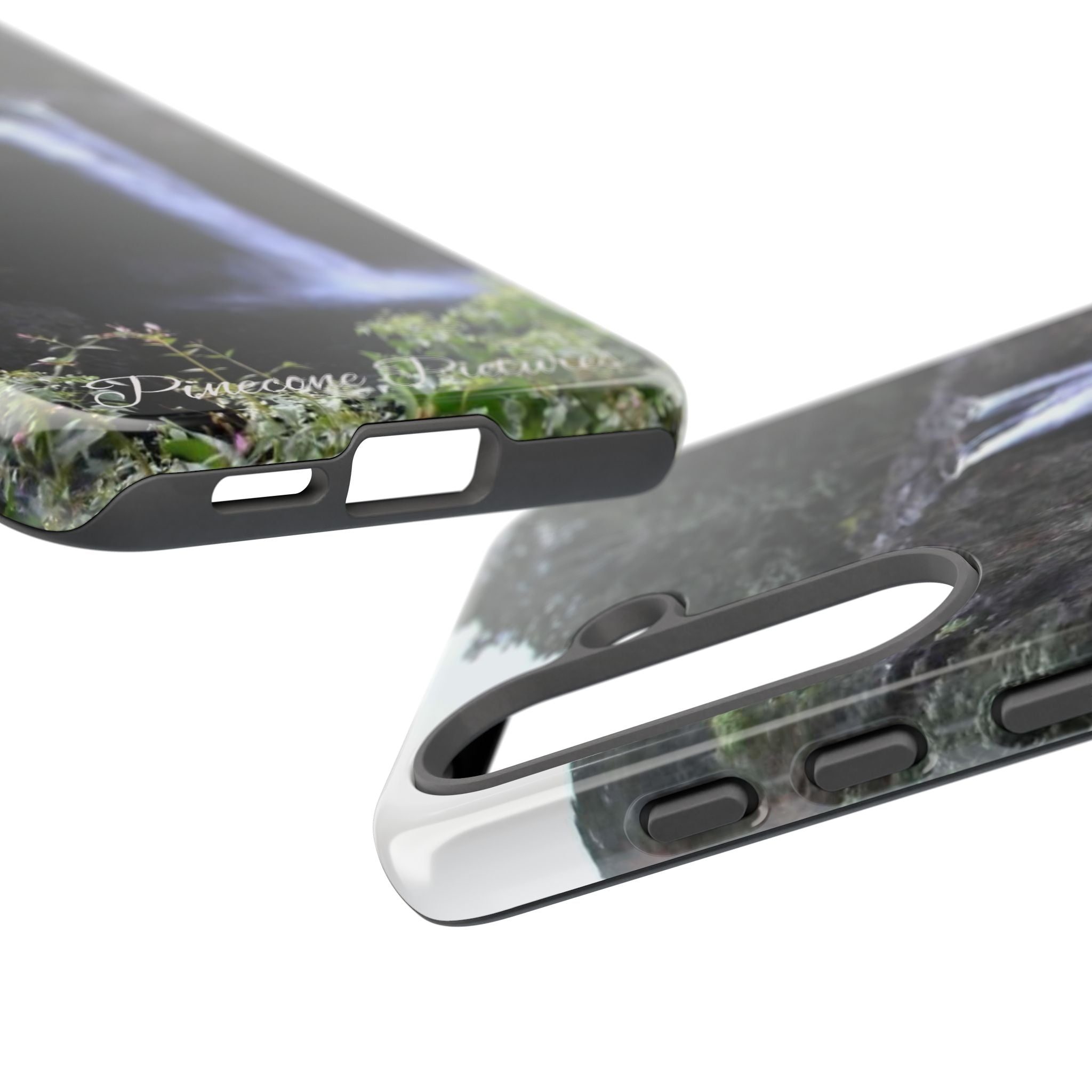 Waterfall Photo Phone Case - Scenic Nature Phone Case with 'Pinecone Pictures' Signature