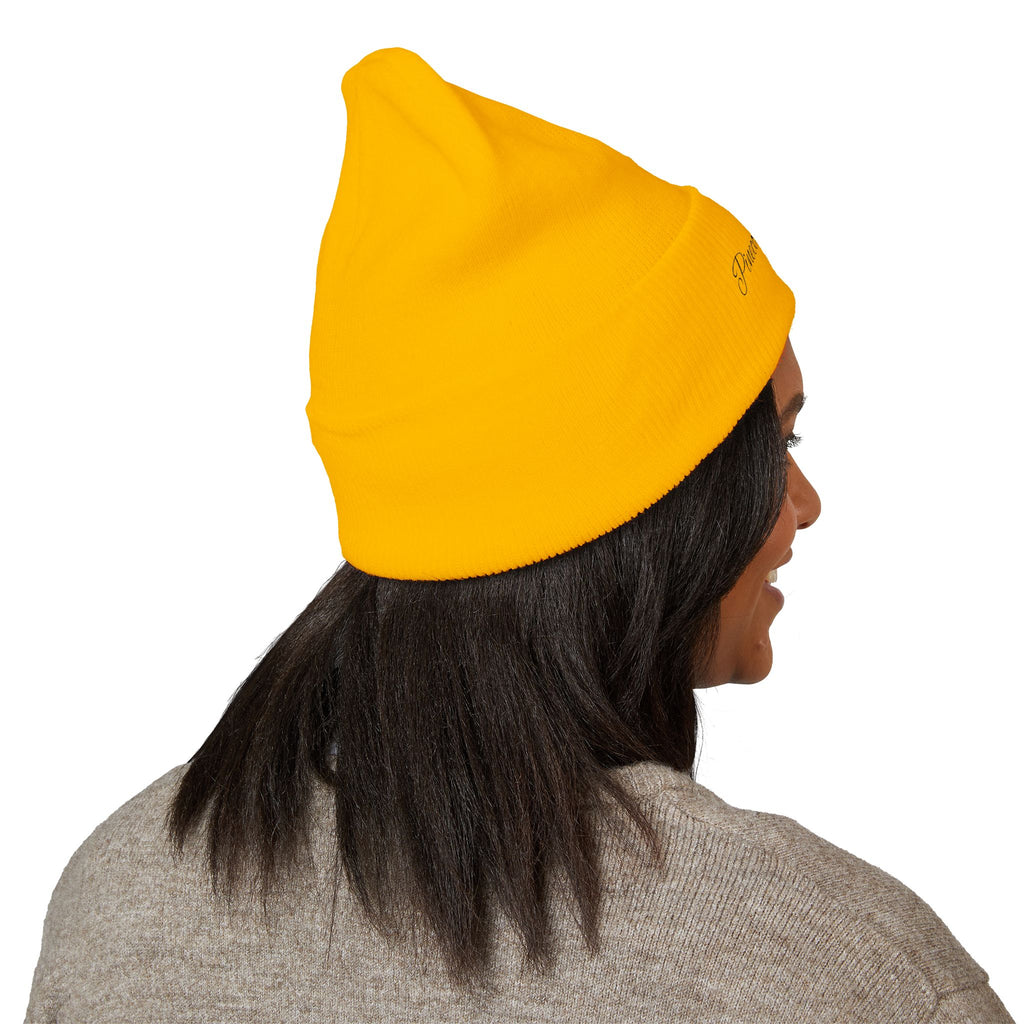 Embroidered "Pinecone Pictures" Classic Cuffed Beanie