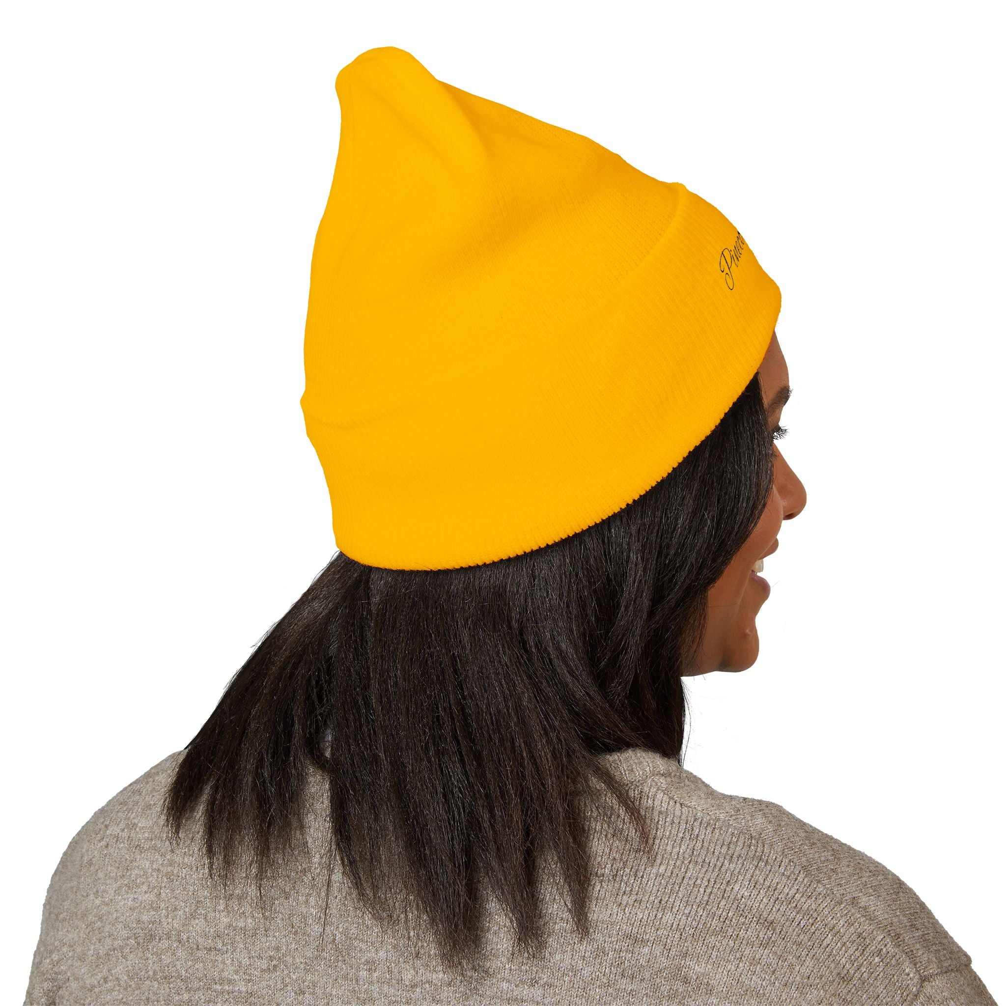 Embroidered "Pinecone Pictures" Classic Cuffed Beanie