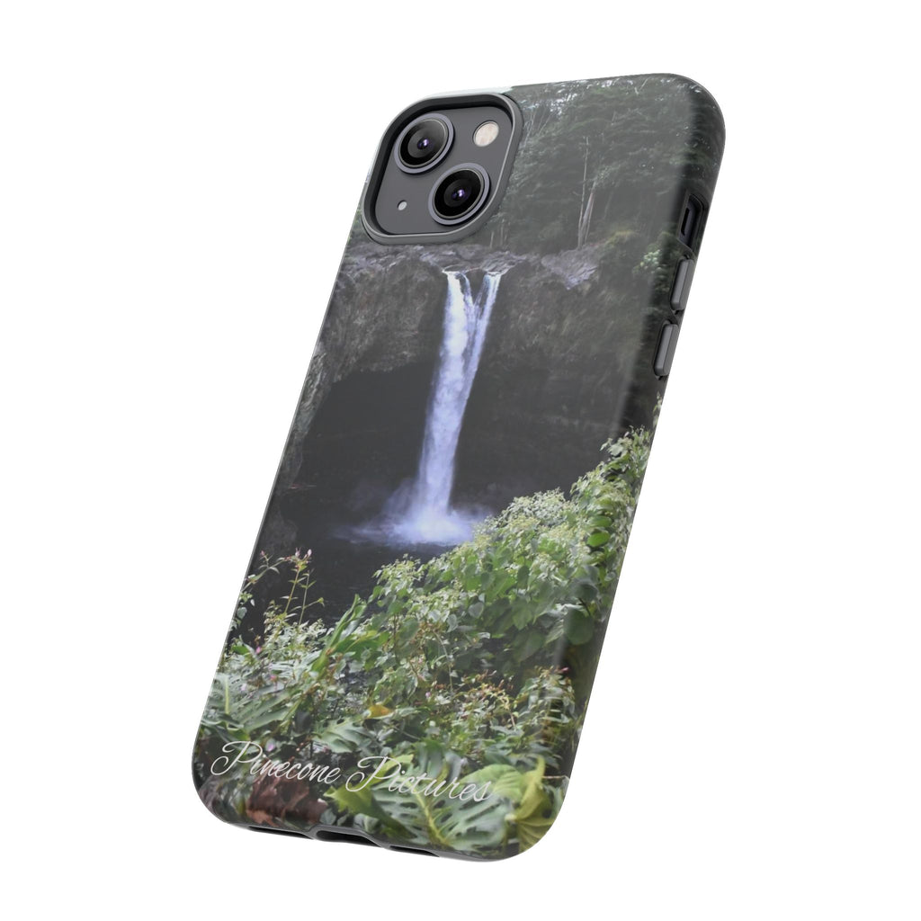 Waterfall Photo Phone Case - Scenic Nature Phone Case with 'Pinecone Pictures' Signature