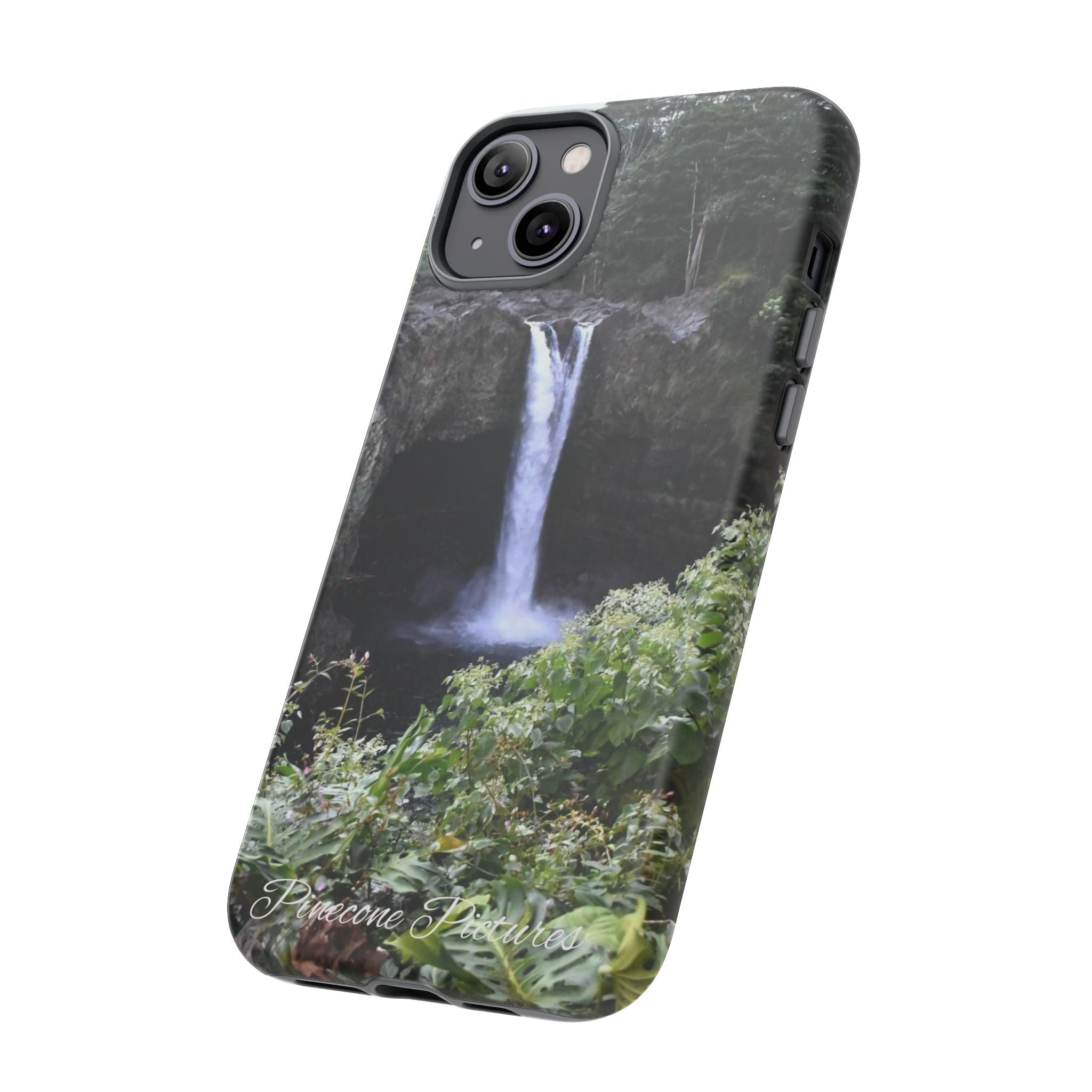 Waterfall Photo Phone Case - Scenic Nature Phone Case with 'Pinecone Pictures' Signature