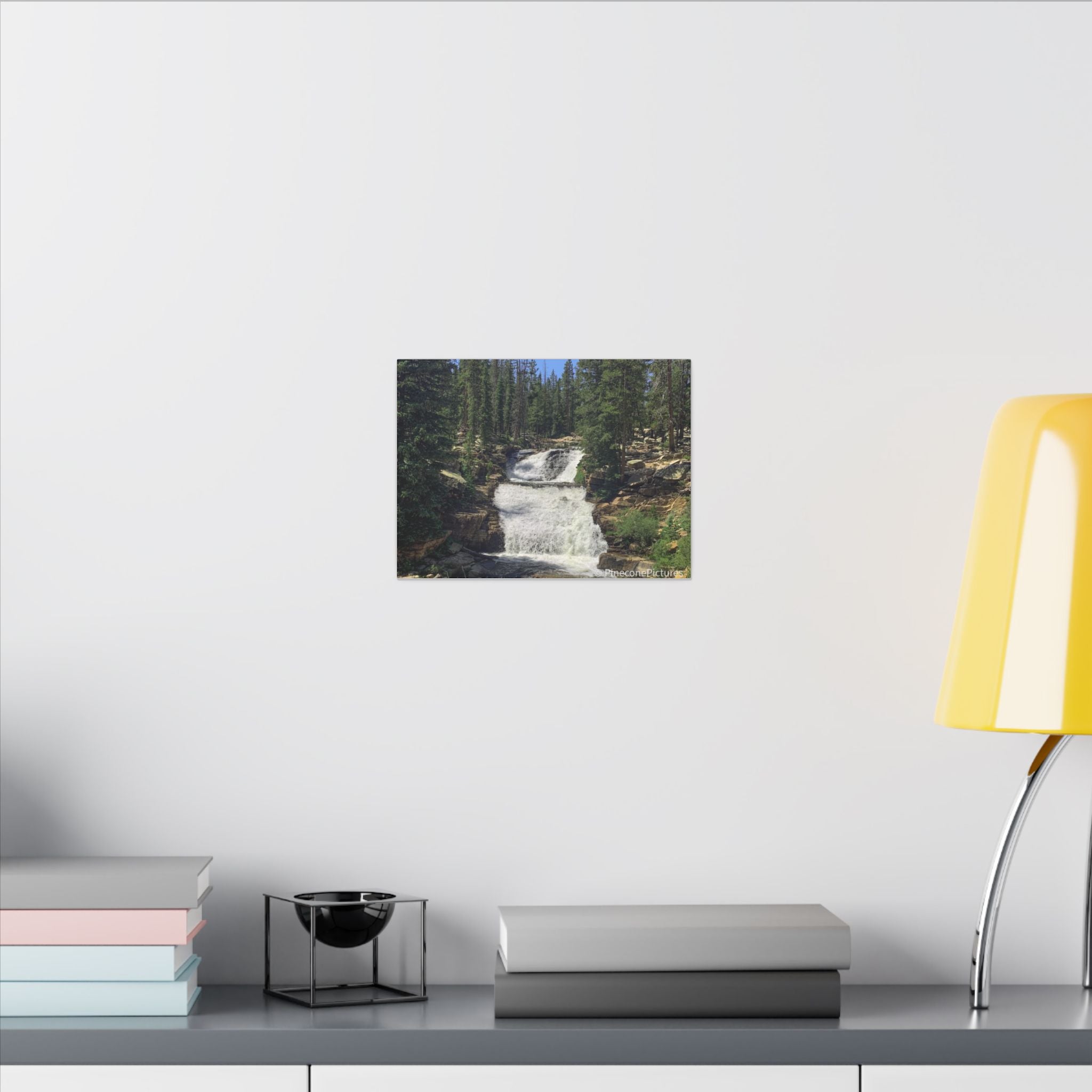 Waterfall Forest Canvas Wall Art – High Uintas Wilderness Landscape Print