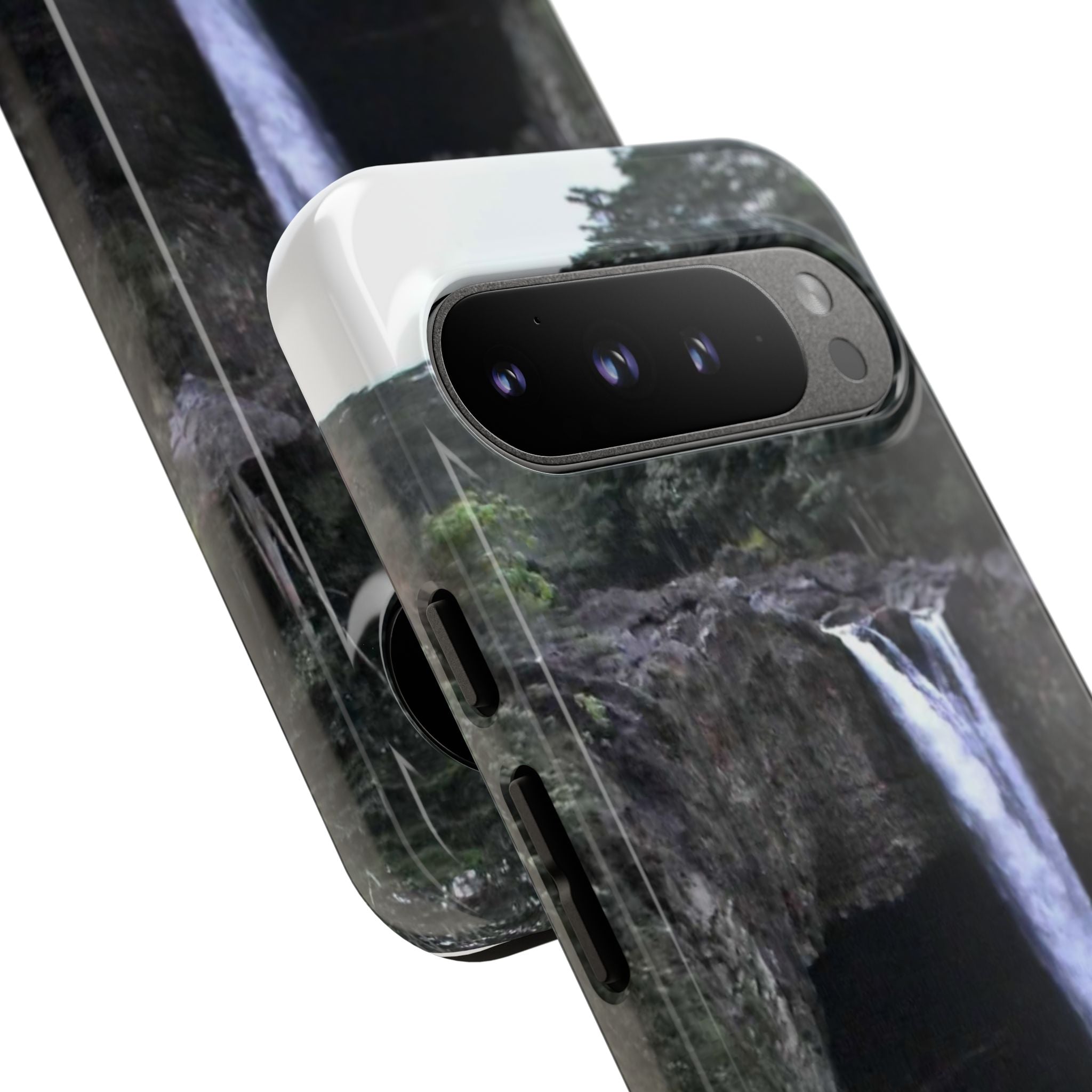 Waterfall Photo Phone Case - Scenic Nature Phone Case with 'Pinecone Pictures' Signature