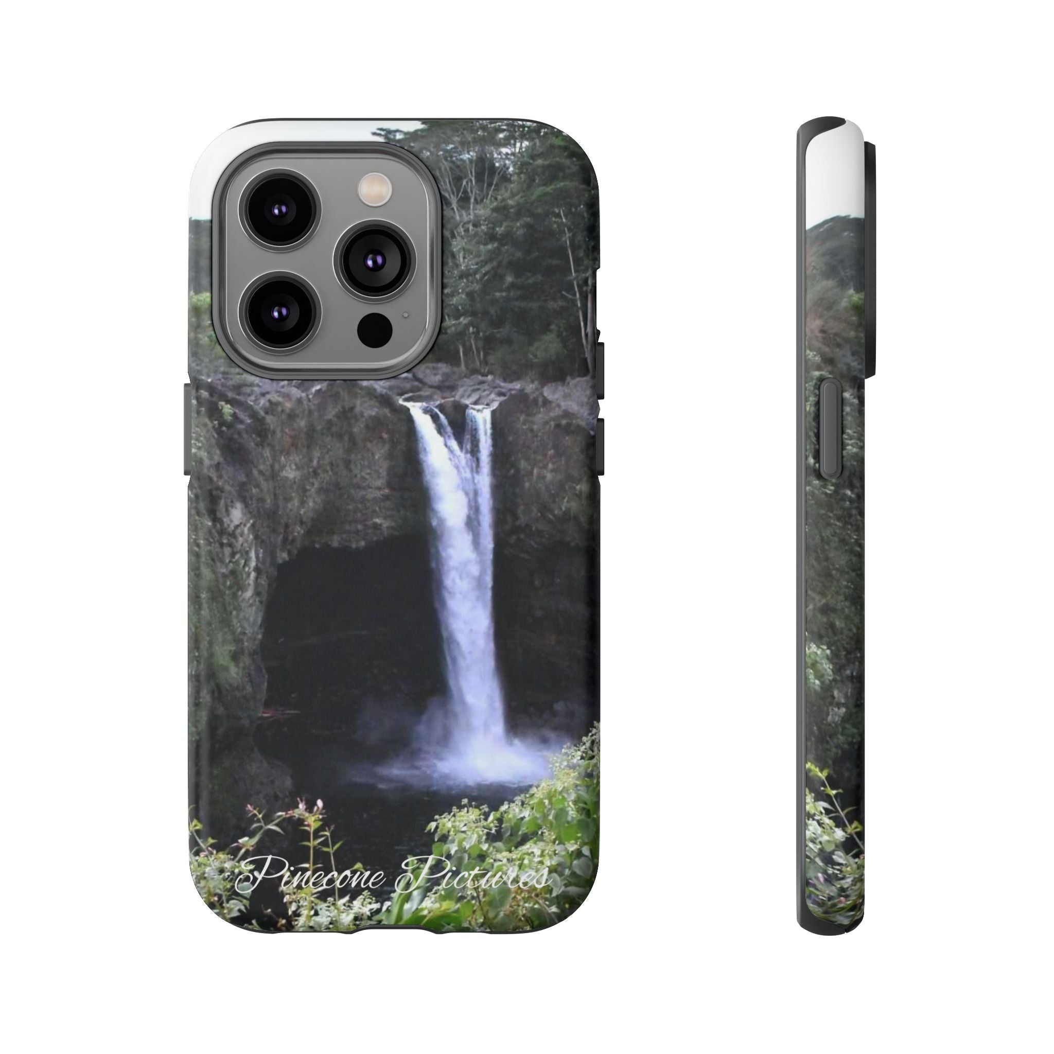 Waterfall Photo Phone Case - Scenic Nature Phone Case with 'Pinecone Pictures' Signature