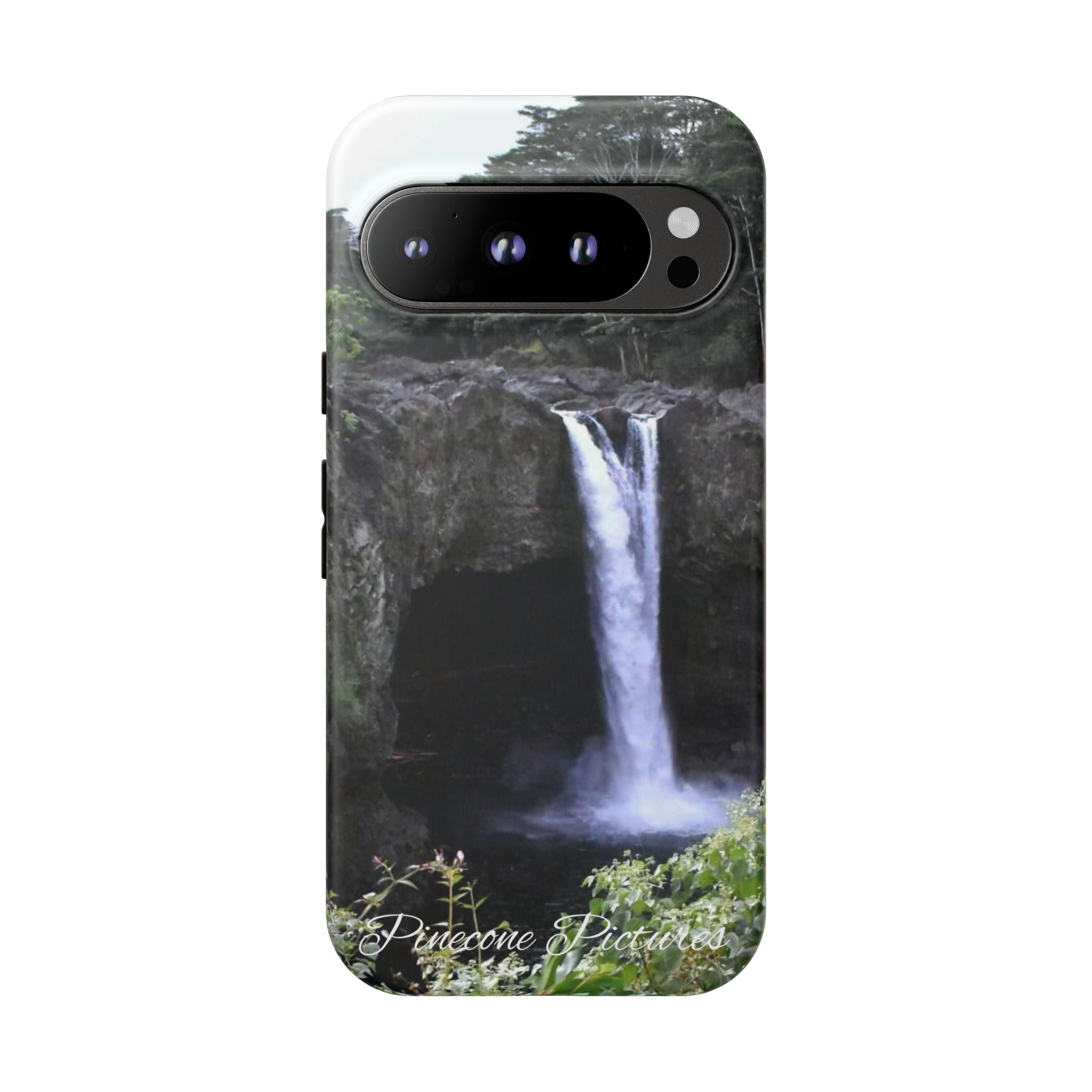Waterfall Photo Phone Case - Scenic Nature Phone Case with 'Pinecone Pictures' Signature