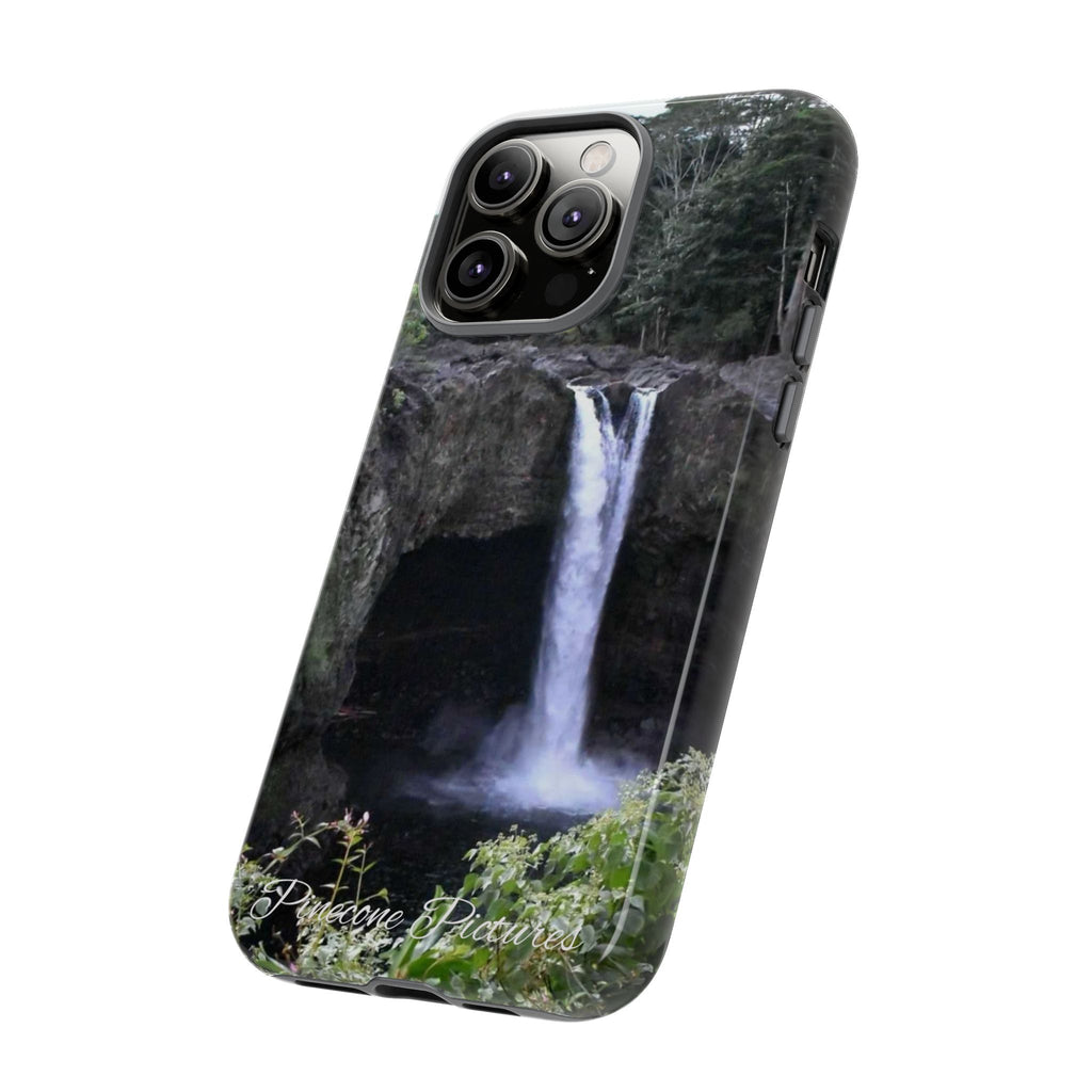 Waterfall Photo Phone Case - Scenic Nature Phone Case with 'Pinecone Pictures' Signature