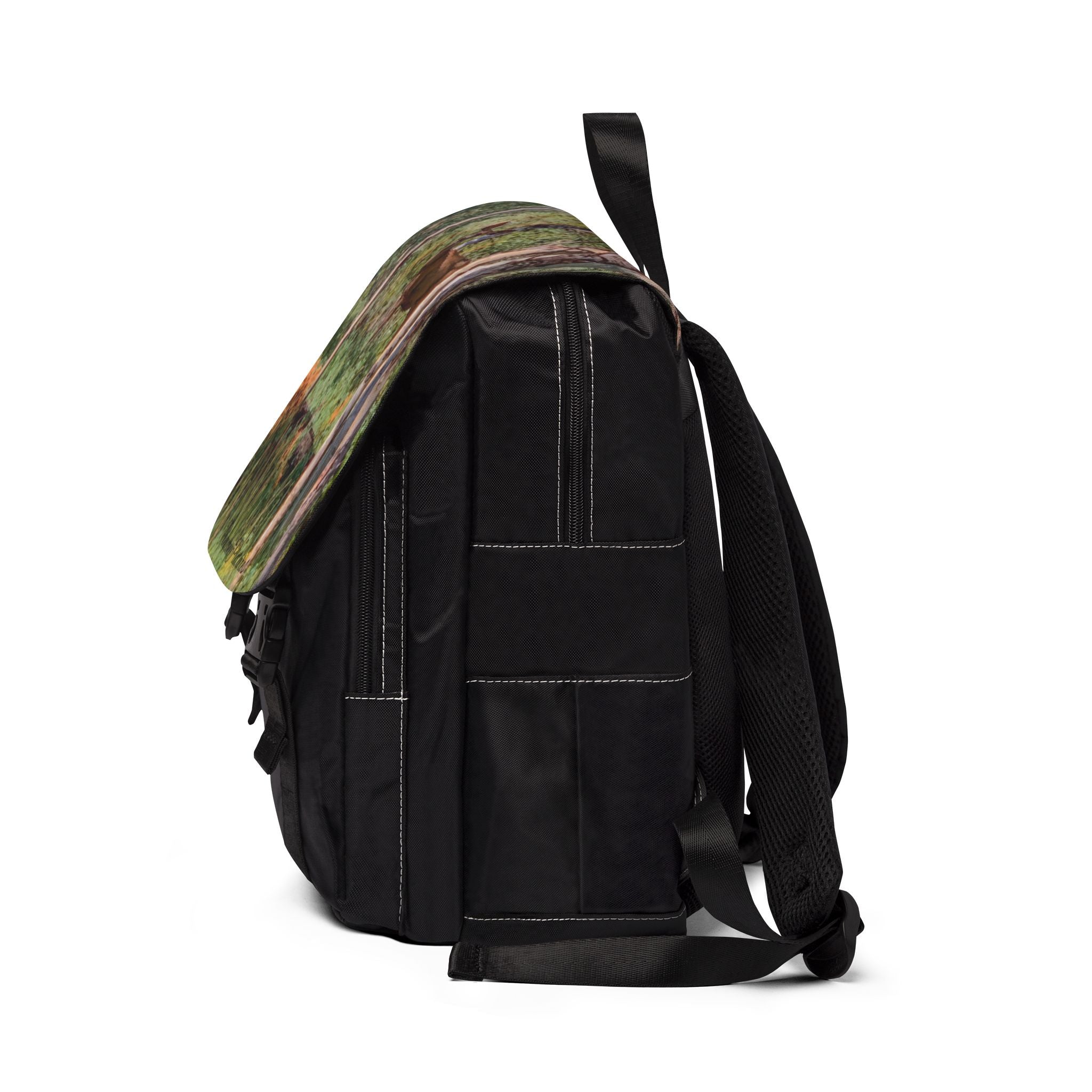 Forest Deer Print Shoulder Backpack