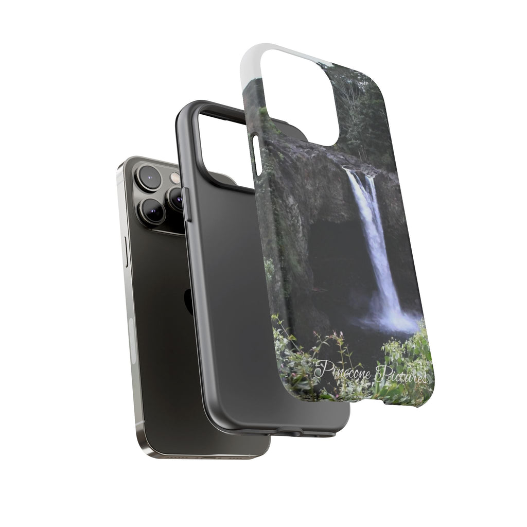 Waterfall Photo Phone Case - Scenic Nature Phone Case with 'Pinecone Pictures' Signature