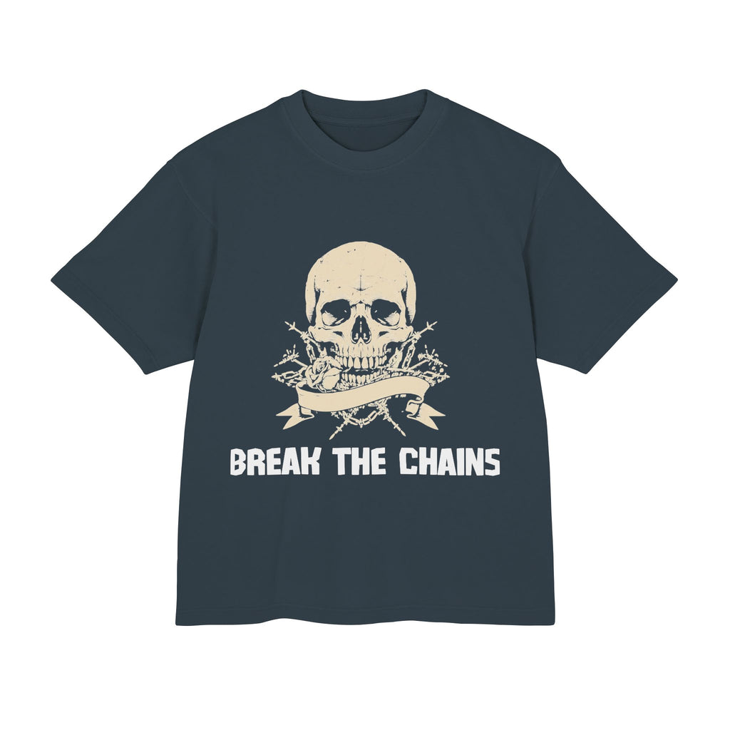 Break the Chains Skull Tee — "Break the Chains" Front & "Overcome Your Limits" Back