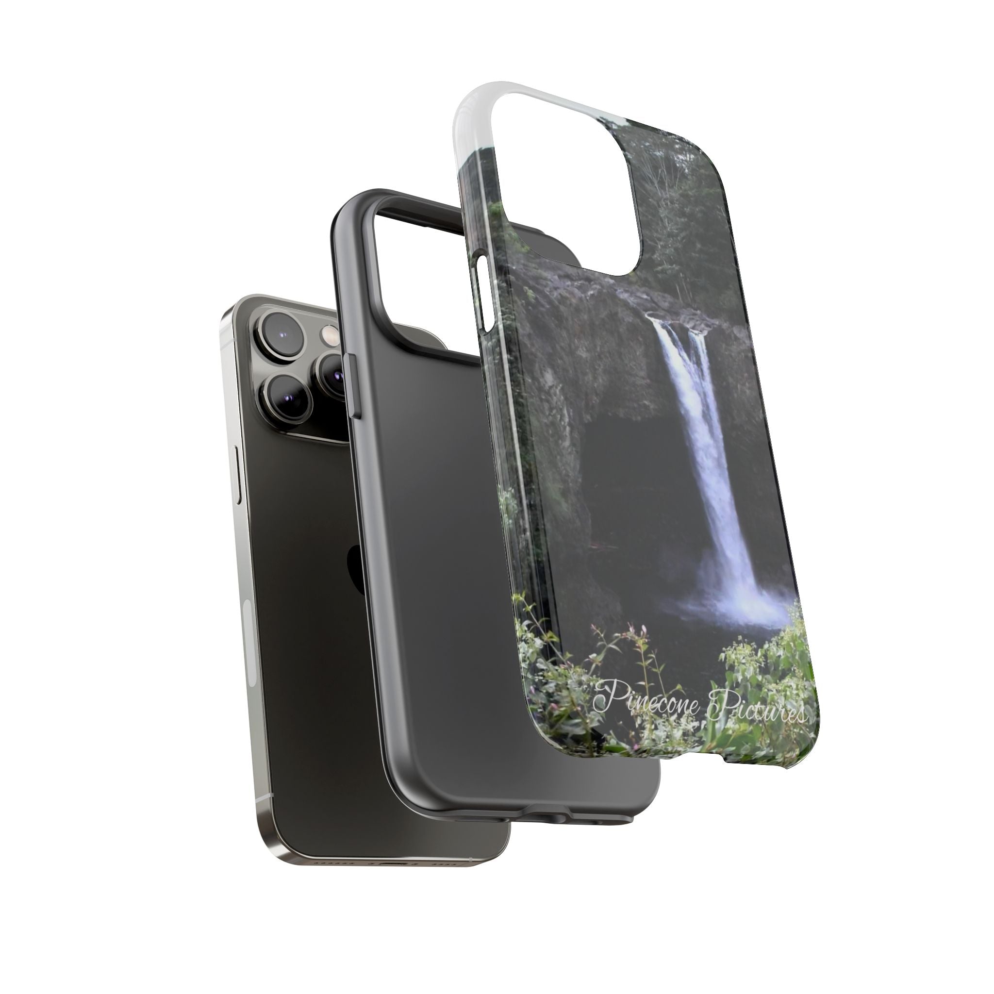 Waterfall Photo Phone Case - Scenic Nature Phone Case with 'Pinecone Pictures' Signature