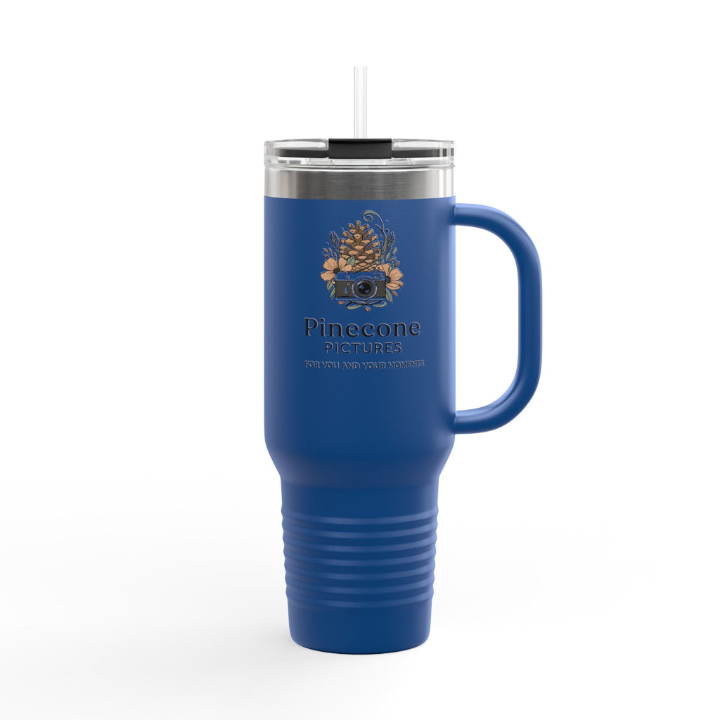 40oz Insulated Travel Mug — Pinecone Pictures Logo Thermal Tumbler