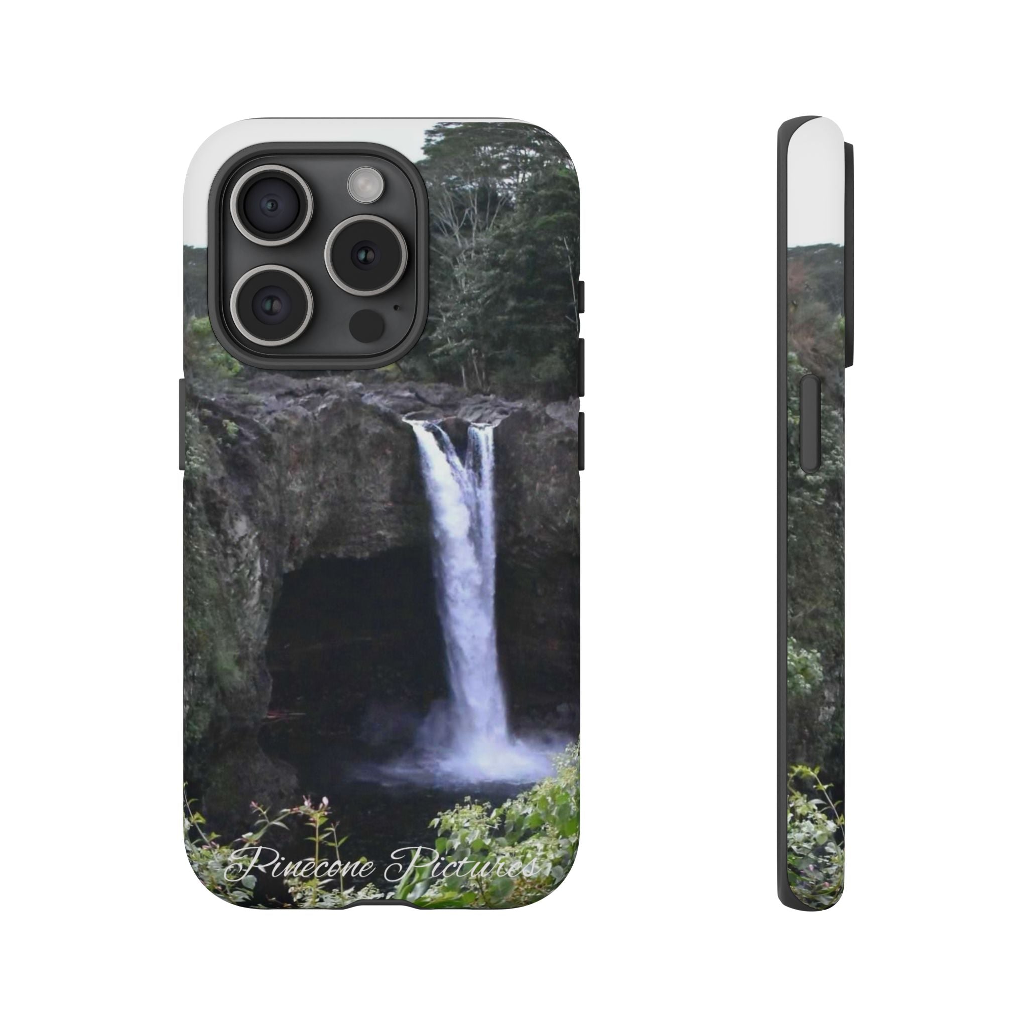 Waterfall Photo Phone Case - Scenic Nature Phone Case with 'Pinecone Pictures' Signature