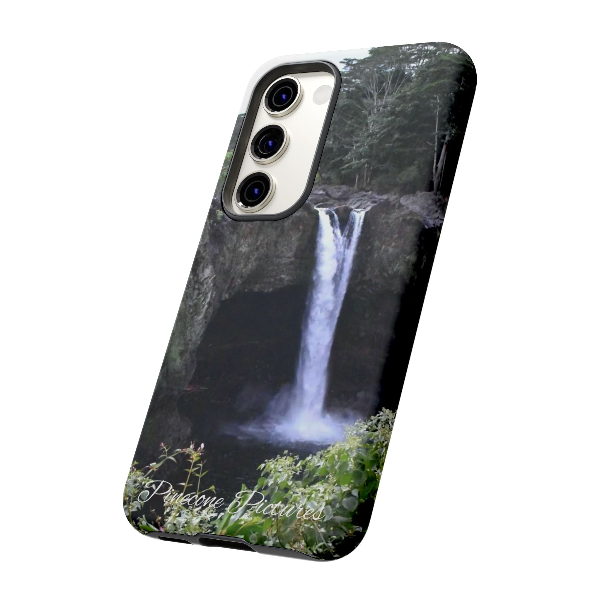 Waterfall Photo Phone Case - Scenic Nature Phone Case with 'Pinecone Pictures' Signature