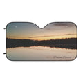 Sunset Lake Car Sun Shade – Scenic Sunrise/Sunset Windshield Cover