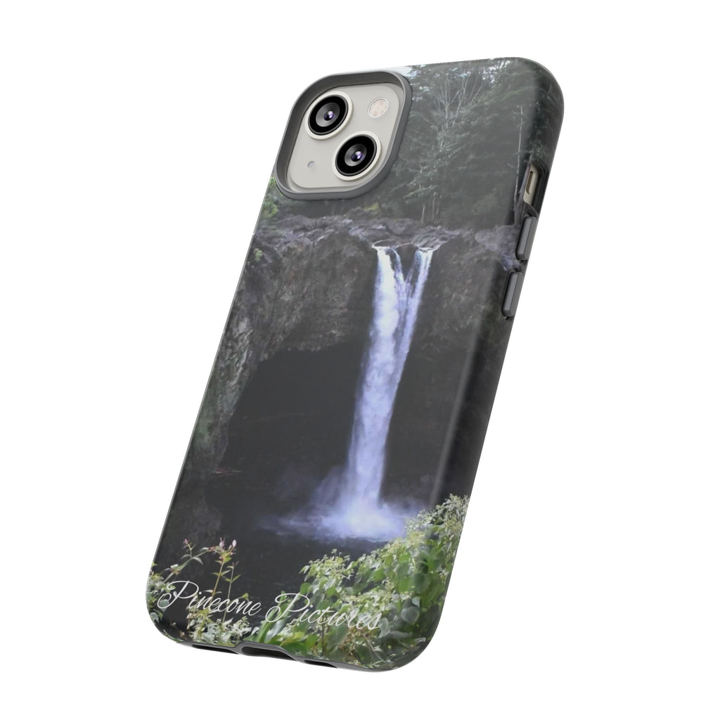 Waterfall Photo Phone Case - Scenic Nature Phone Case with 'Pinecone Pictures' Signature