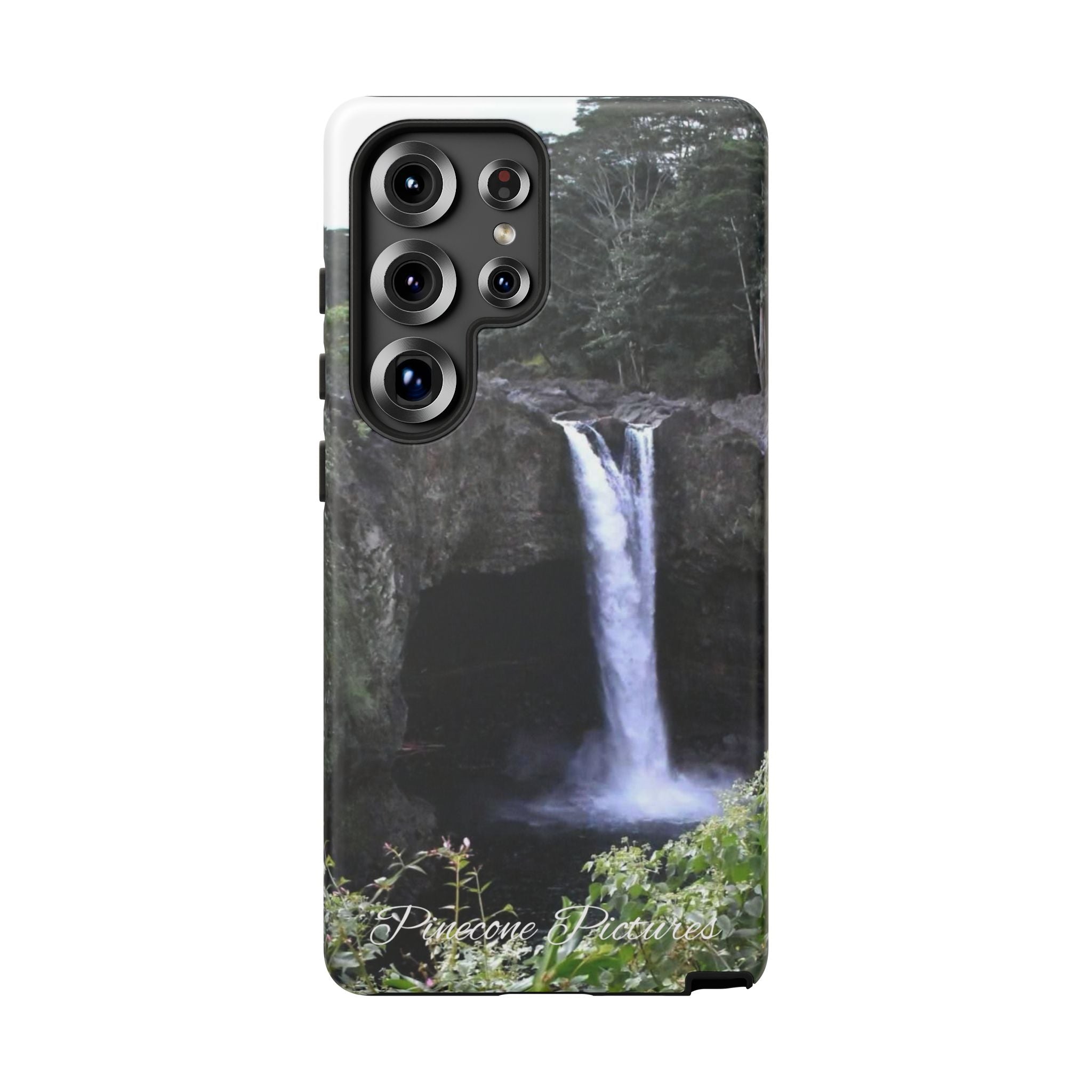 Waterfall Photo Phone Case - Scenic Nature Phone Case with 'Pinecone Pictures' Signature