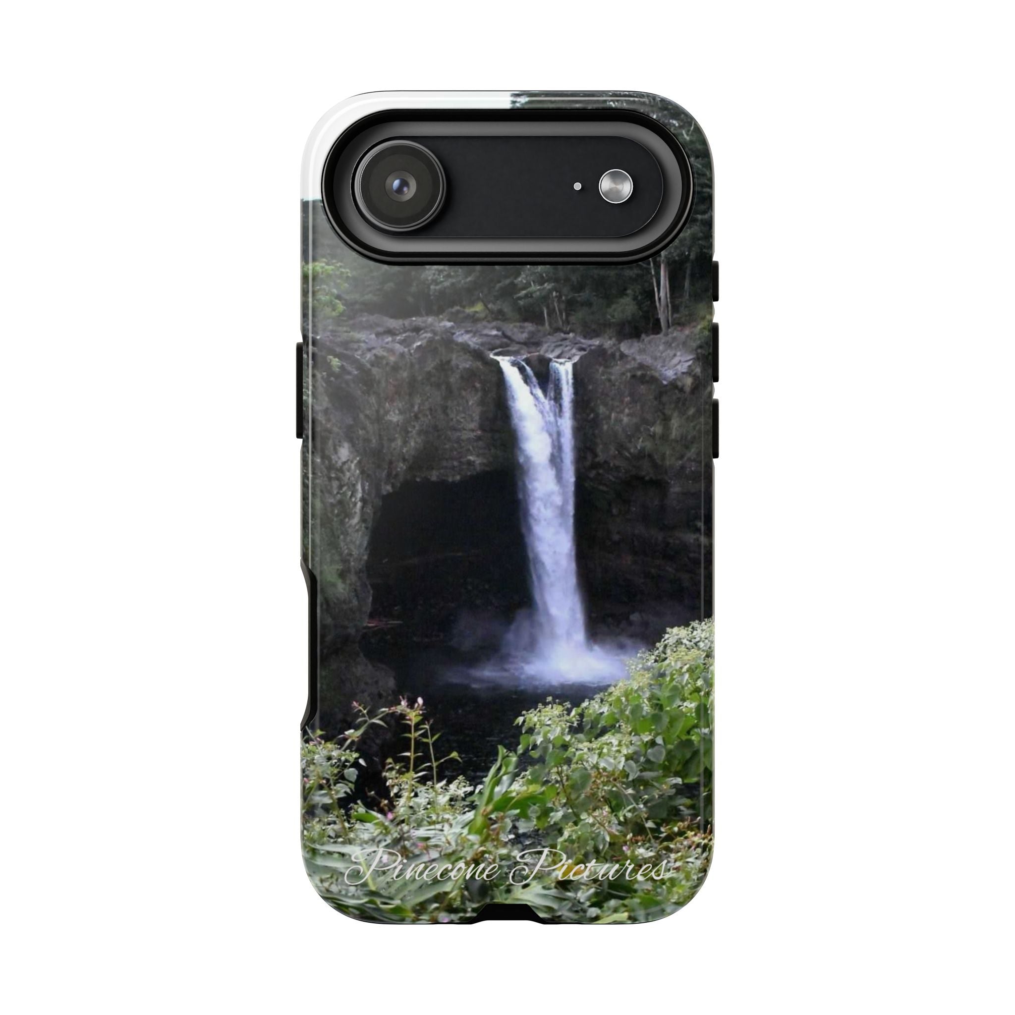 Waterfall Photo Phone Case - Scenic Nature Phone Case with 'Pinecone Pictures' Signature