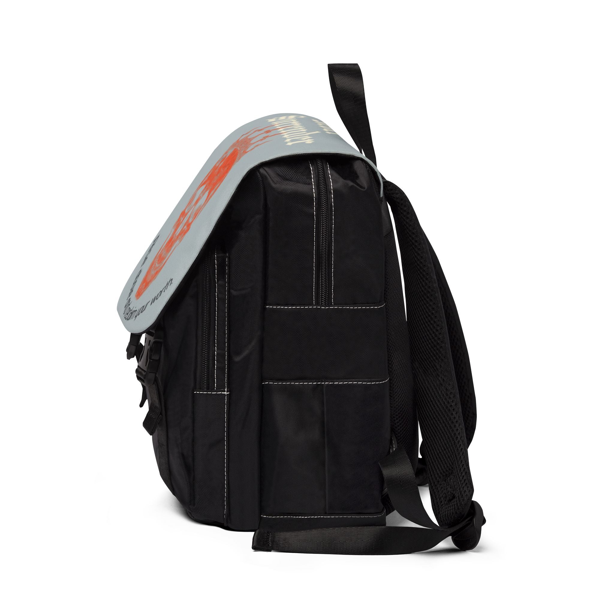 Skull Crown Backpack — “Rise Above and Reclaim Your Worth” Casual Shoulder Bag