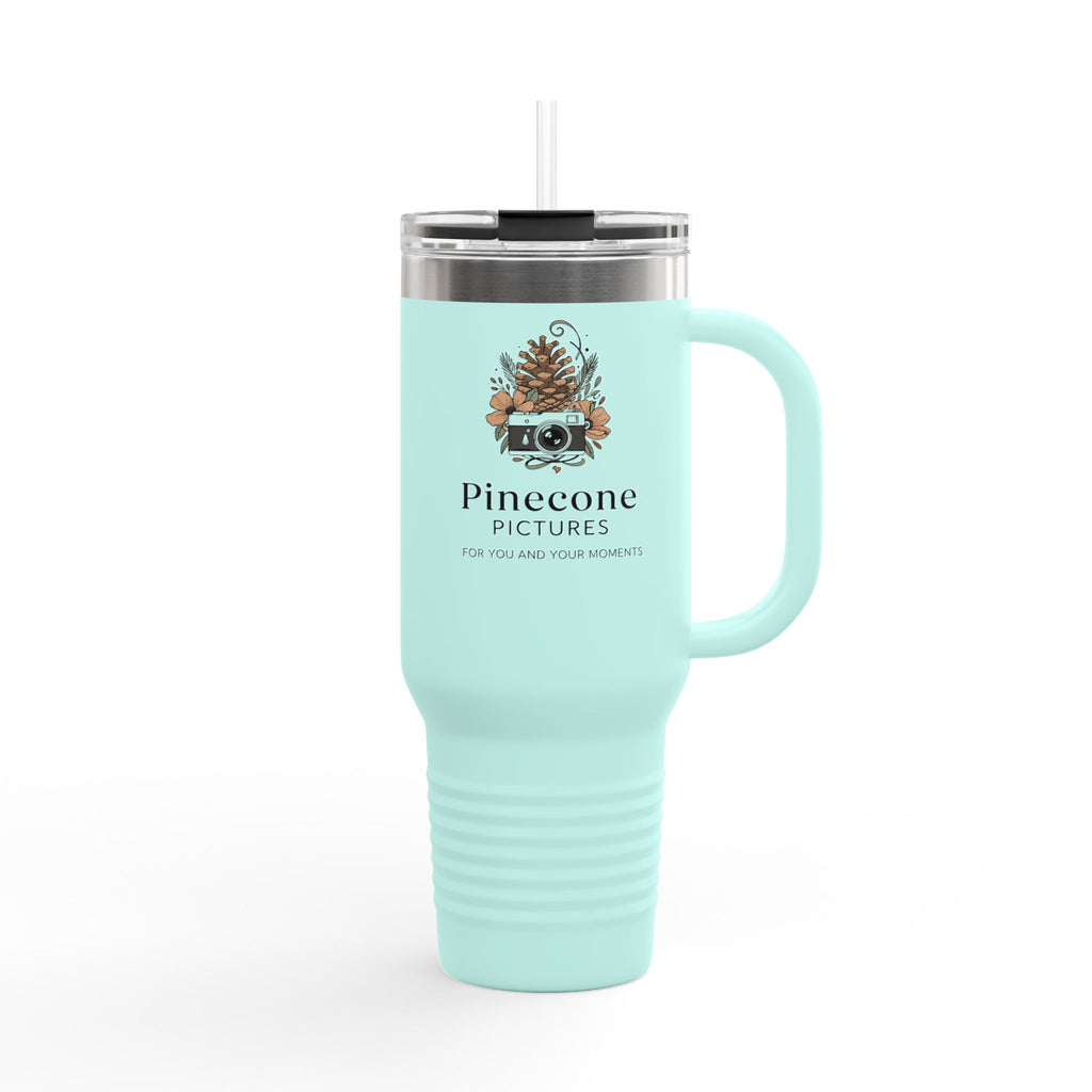 40oz Insulated Travel Mug — Pinecone Pictures Logo Thermal Tumbler