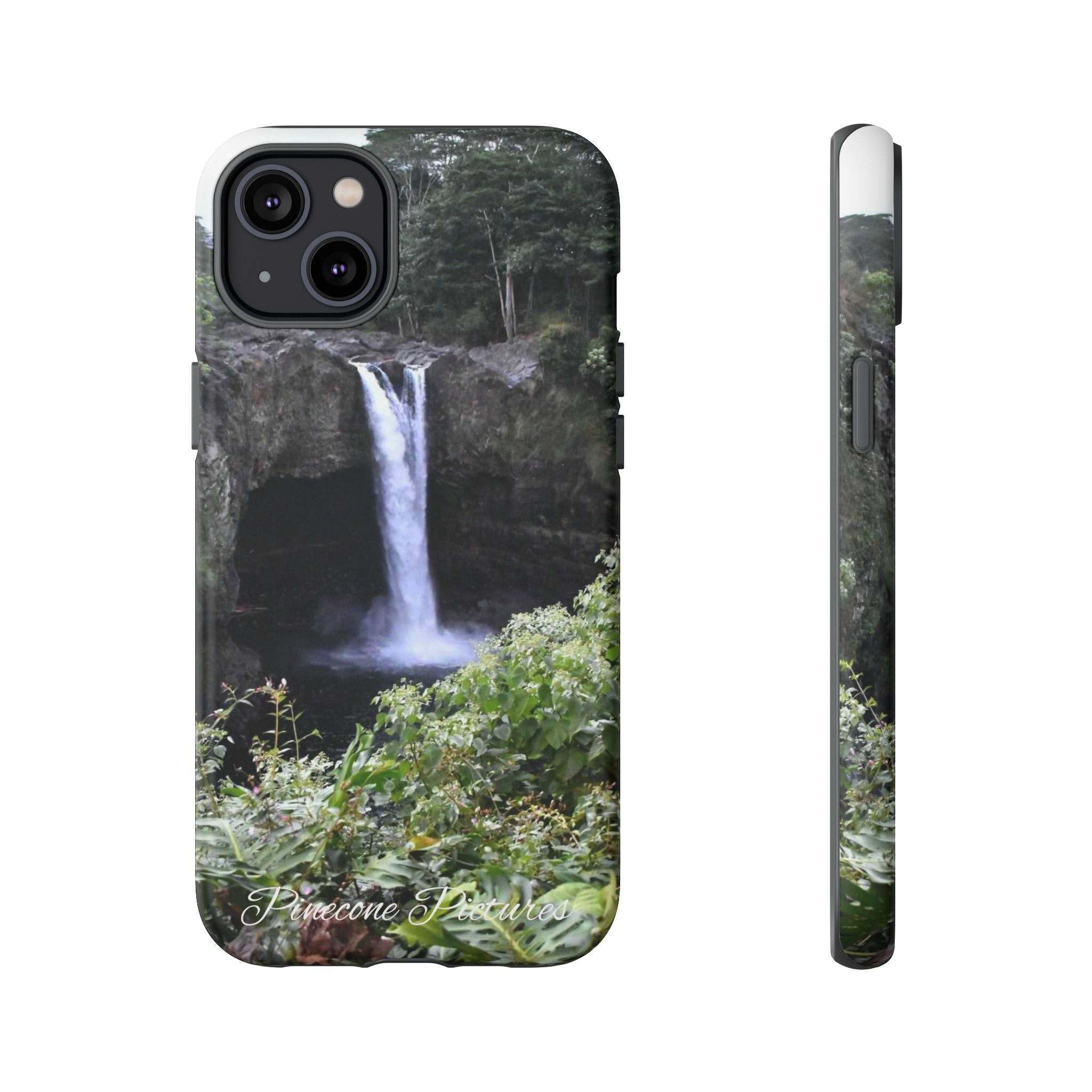 Waterfall Photo Phone Case - Scenic Nature Phone Case with 'Pinecone Pictures' Signature
