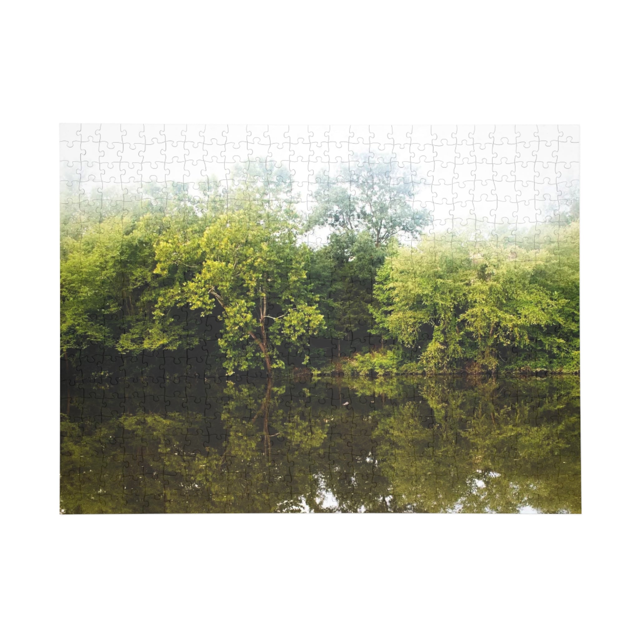 Riverbank Reflection Puzzle — Scenic Nature Jigsaw (96/252/500/1000 pcs)