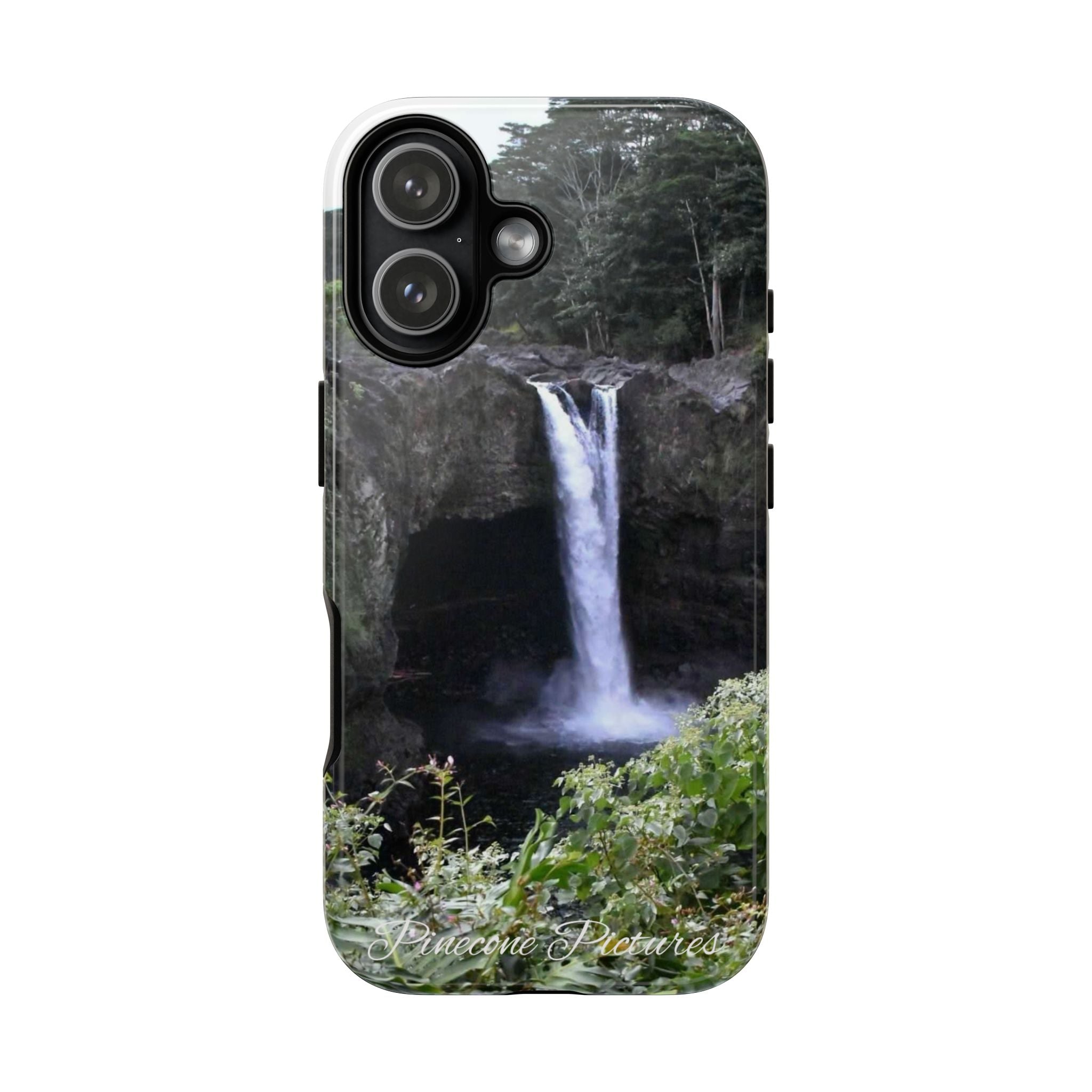 Waterfall Photo Phone Case - Scenic Nature Phone Case with 'Pinecone Pictures' Signature