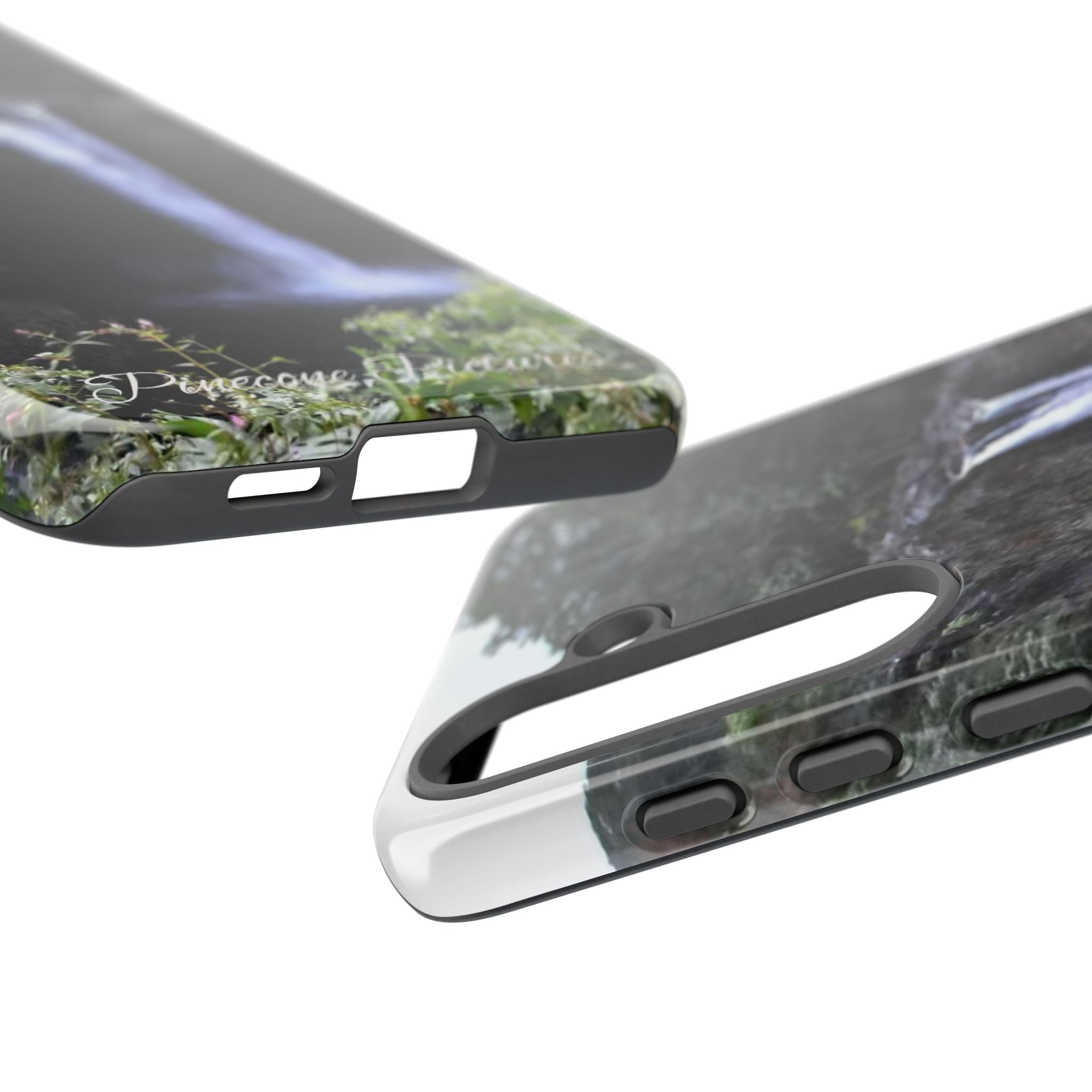 Waterfall Photo Phone Case - Scenic Nature Phone Case with 'Pinecone Pictures' Signature