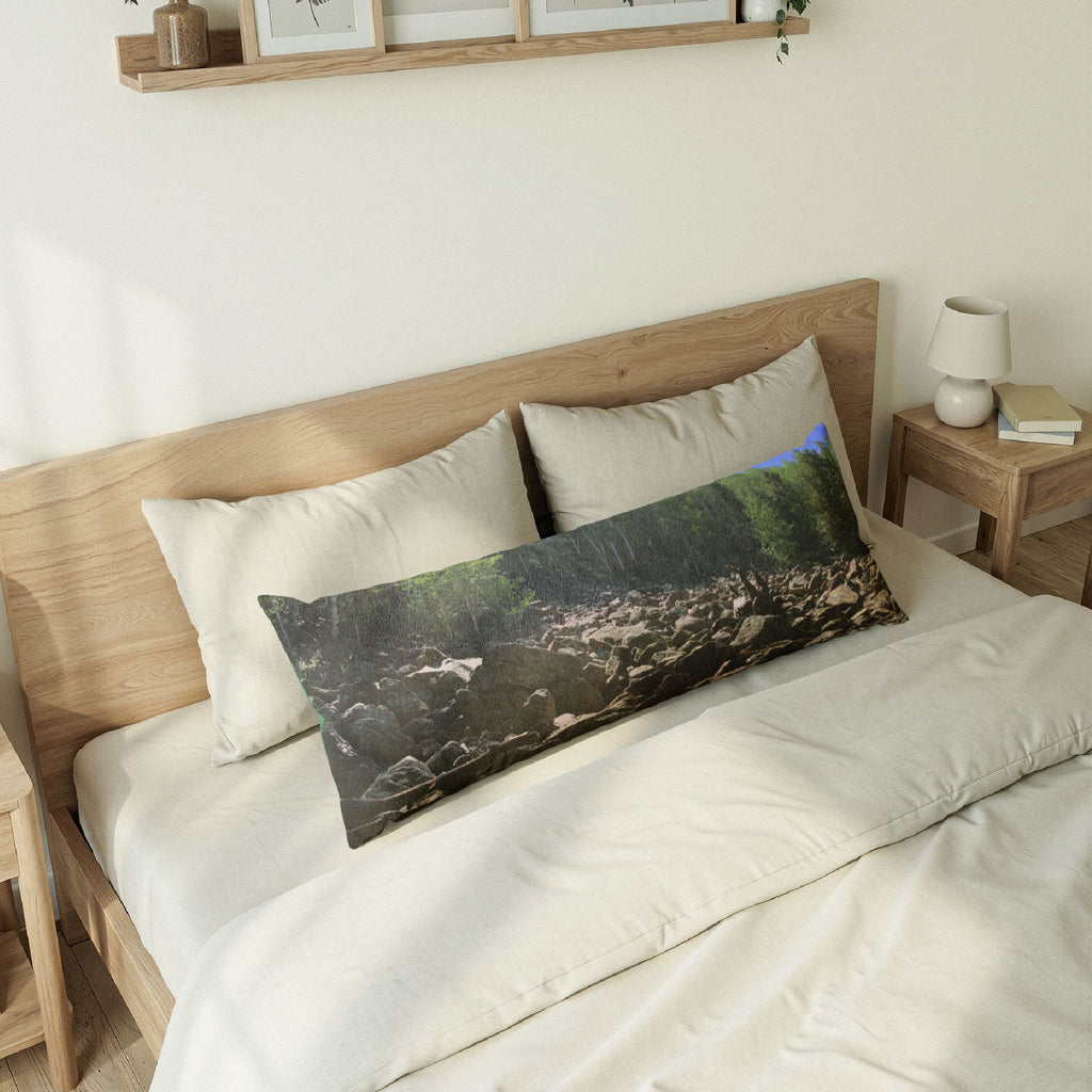 Aspen Grove Body Pillow — Nature Landscape Decorative Lumbar Pillow