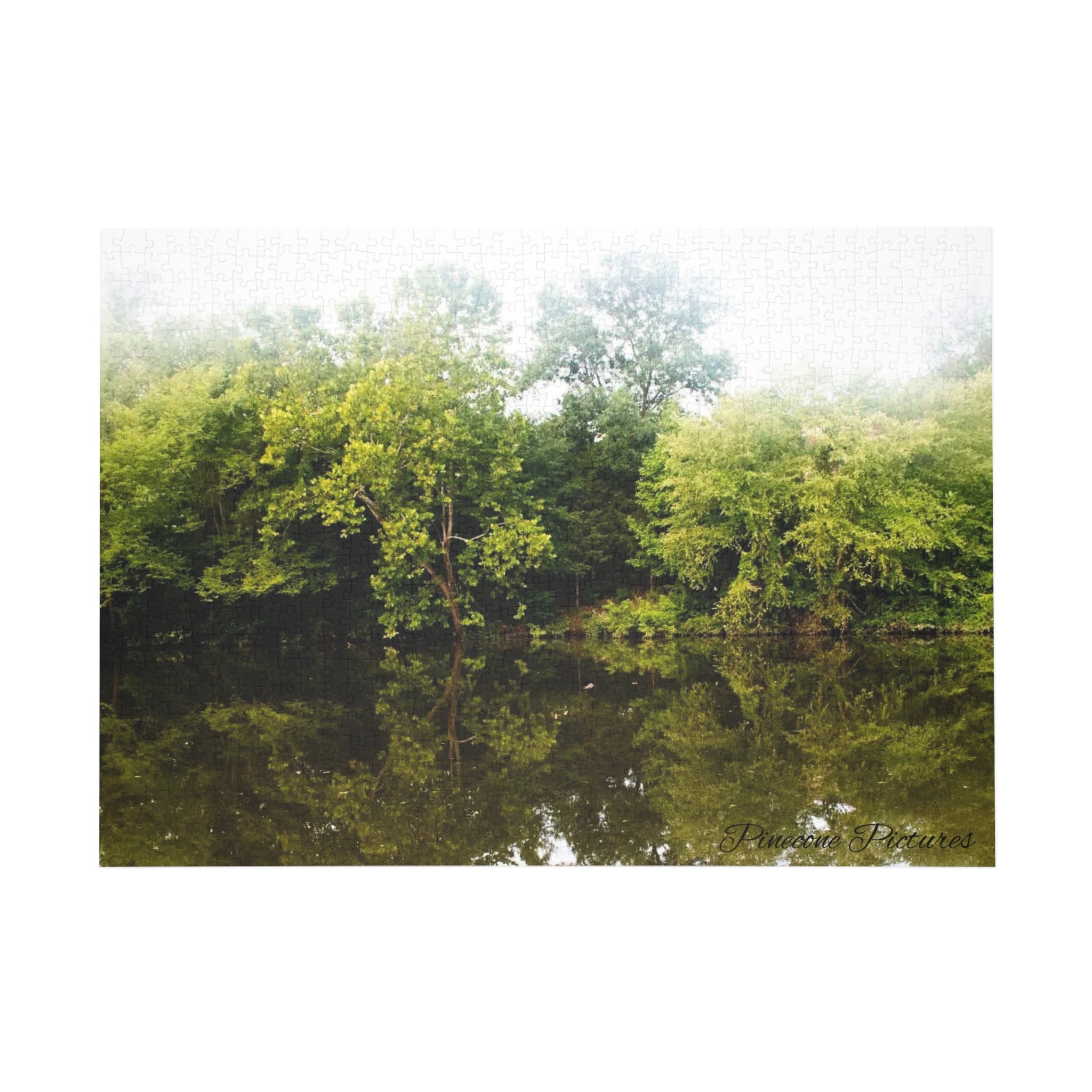 Riverbank Reflection Puzzle — Scenic Nature Jigsaw (96/252/500/1000 pcs)