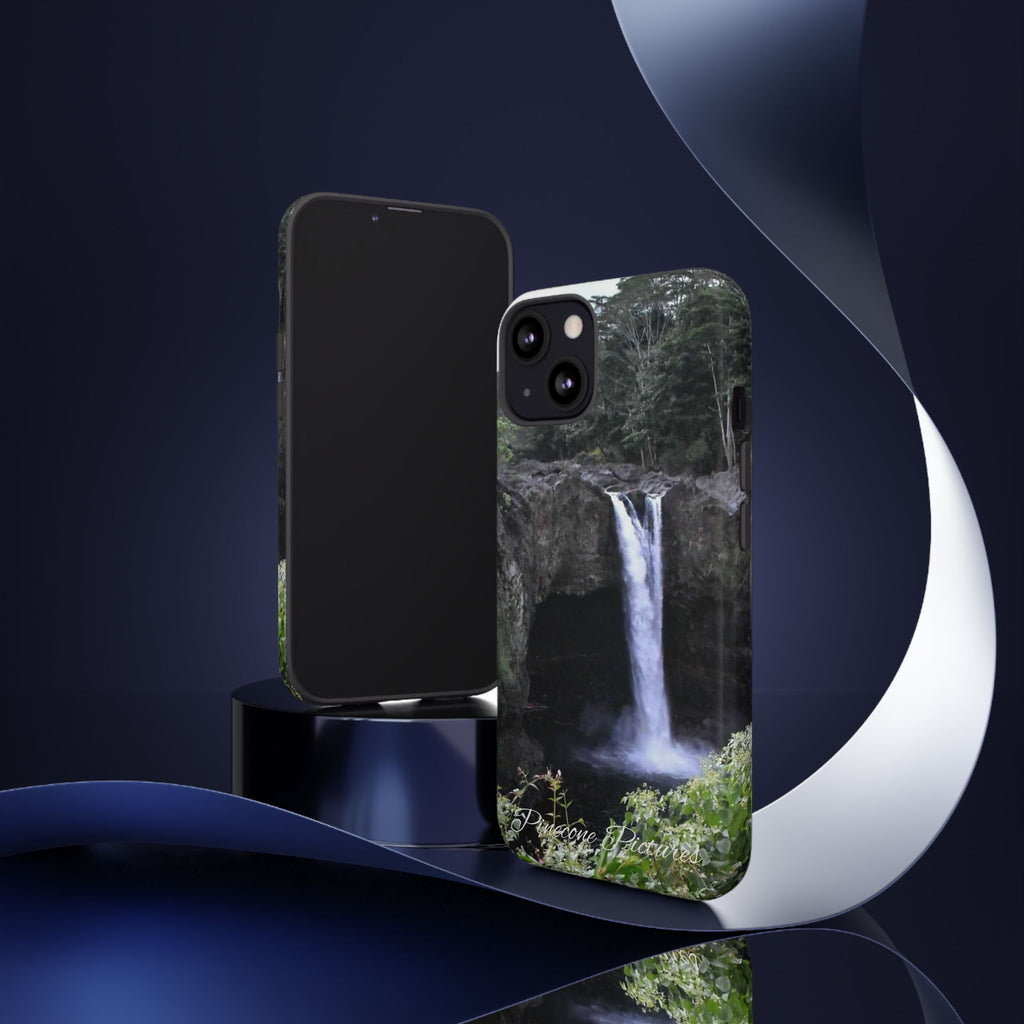 Waterfall Photo Phone Case - Scenic Nature Phone Case with 'Pinecone Pictures' Signature