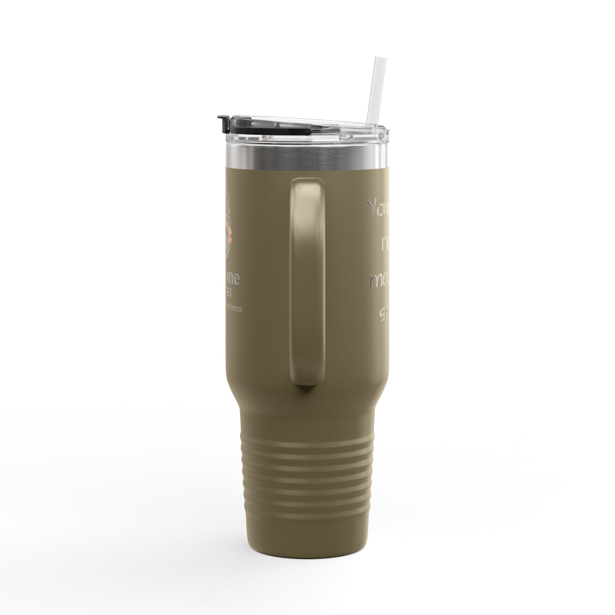 40oz Insulated Travel Mug — Pinecone Pictures Logo Thermal Tumbler