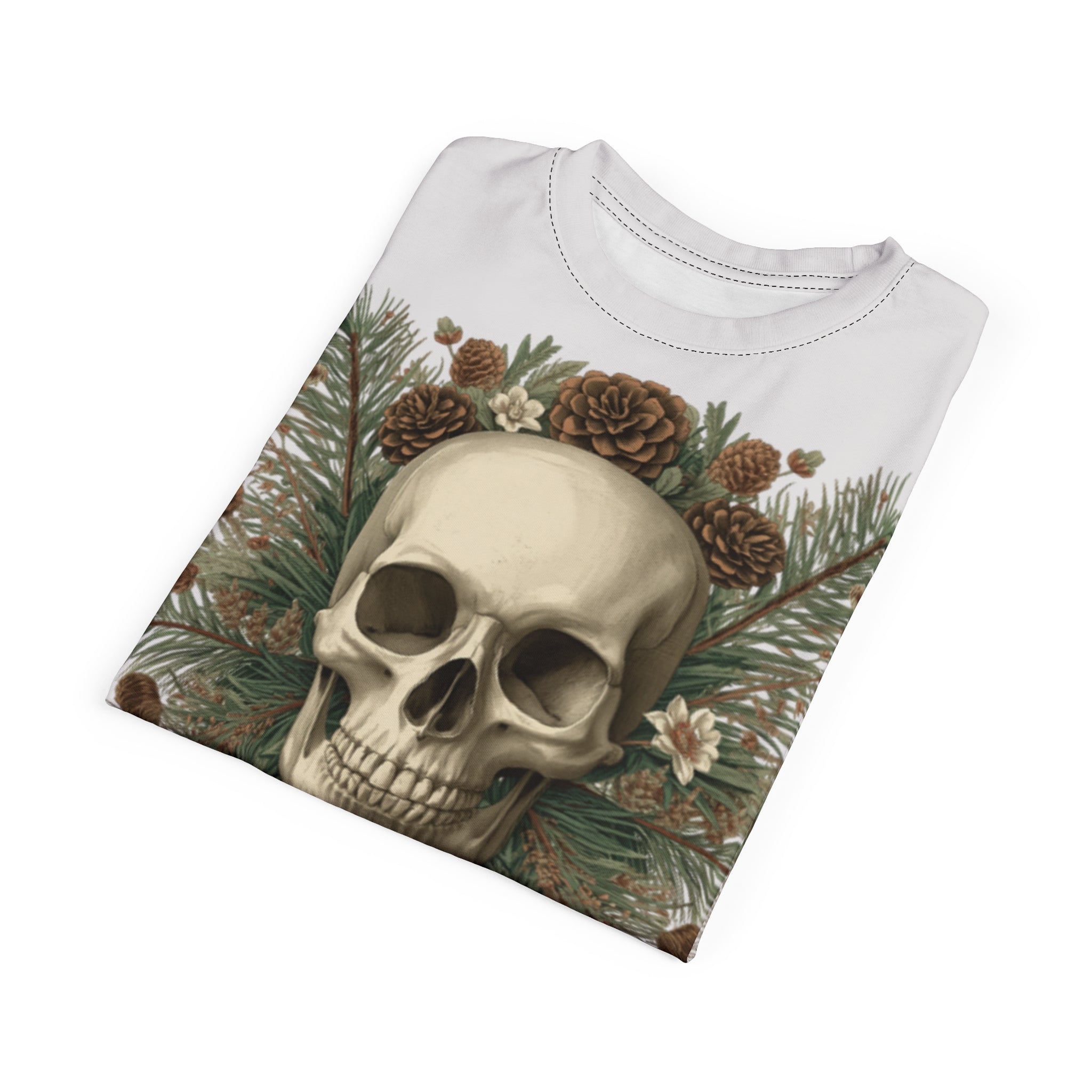 Skull & Pinecone T‑Shirt — 'Pinecone: Grow Where You Land' Nature Skull Tee